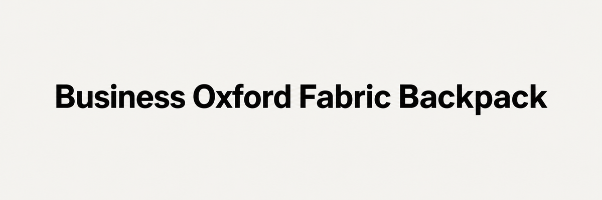 Sac à dos professionnel en tissu Oxford