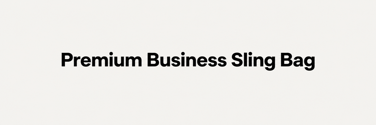 Premium Business Sling Bag