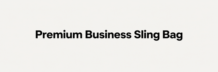 Premium Business Sling Bag
