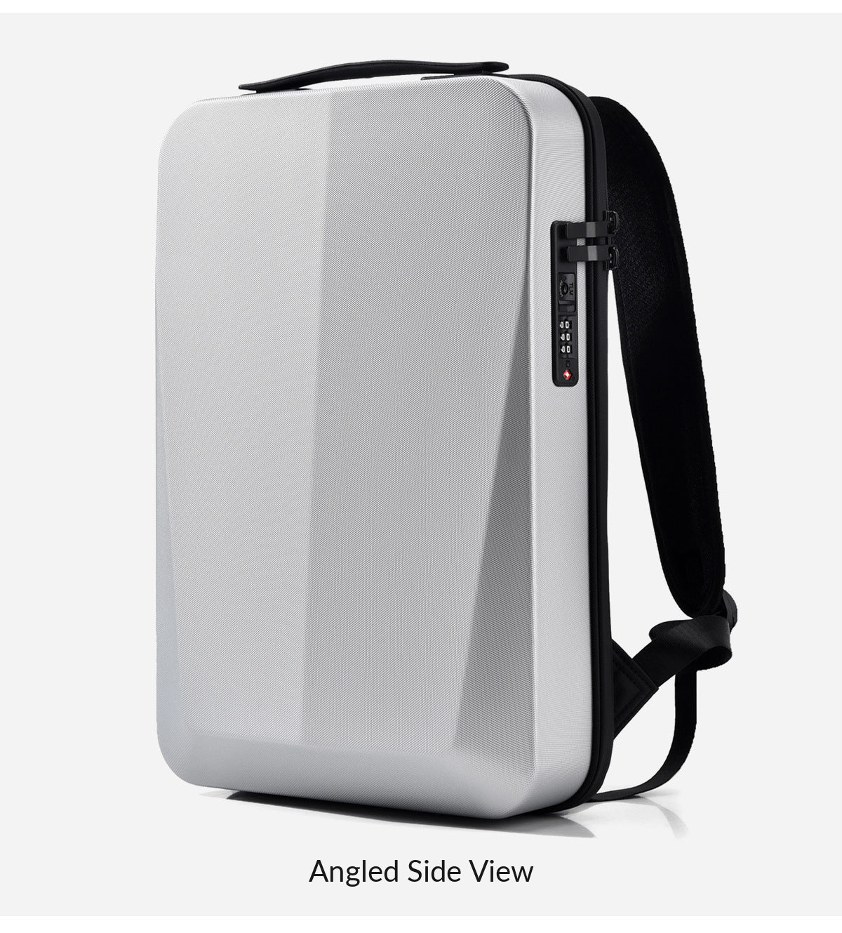 RUILU Futuristic PC Hard Shell Anti-Theft Laptop Backpack