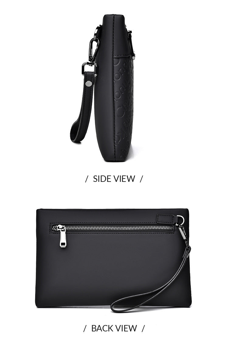 RUILU Designer Embossed Leather Men's Clutch Bag