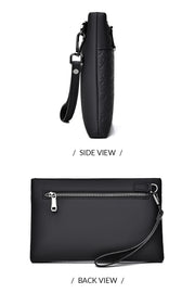 RUILU Designer Embossed Leather Men's Clutch Bag