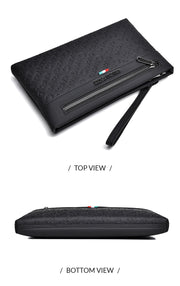RUILU Designer Embossed Leather Men's Clutch Bag
