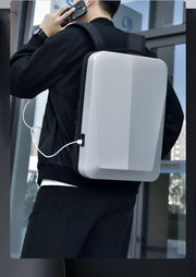 RUILU Futuristic PC Hard Shell Anti-Theft Laptop Backpack