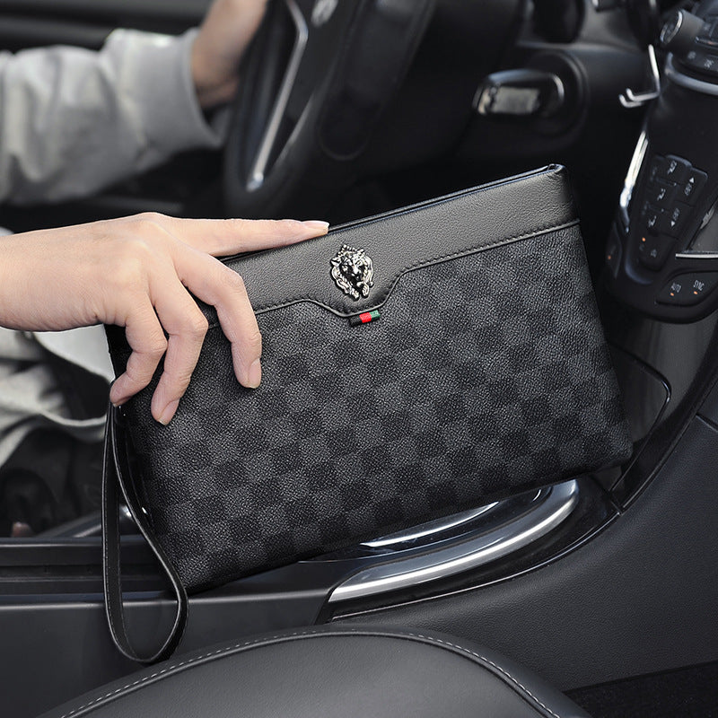 RUILU Executive Leather Men's Clutch Bag