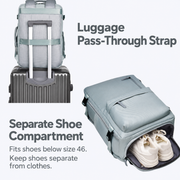 RUILU Lightweight Travel Backpack with Shoe Compartment