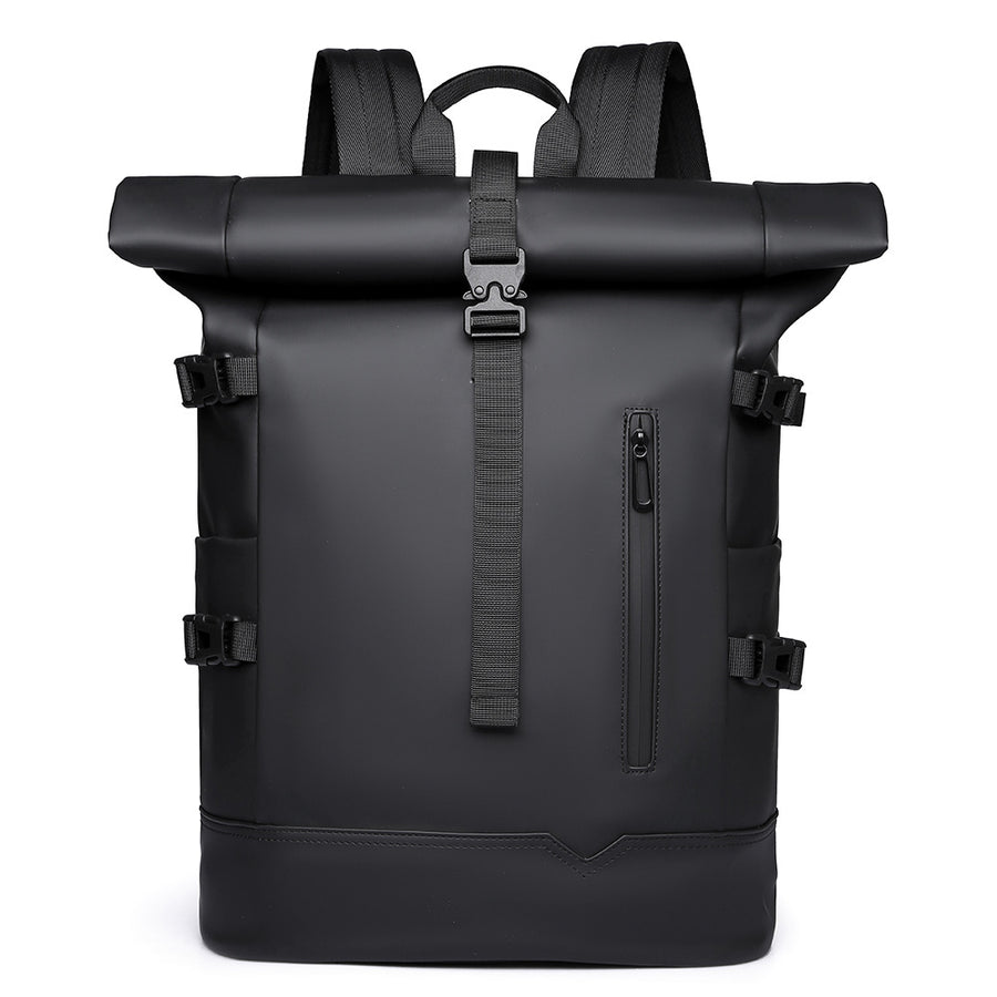 RUILU Roll-Top Waterproof Laptop Travel Backpack