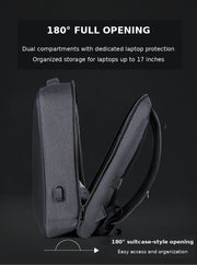 RUILU 3D Hard Shell Anti-Theft Laptop Backpack
