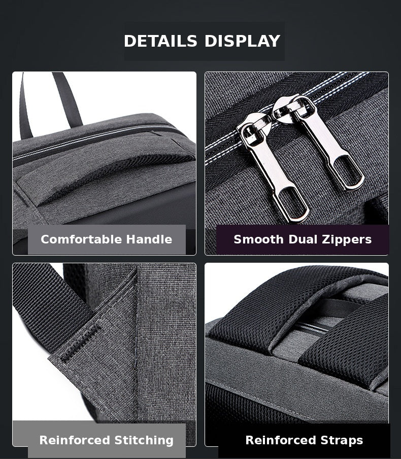 RUILU 3D Hard Shell Anti-Theft Laptop Backpack