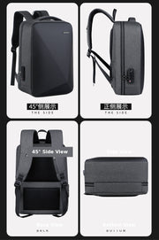 RUILU 3D Hard Shell Anti-Theft Laptop Backpack