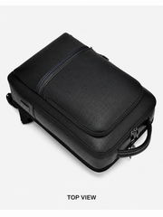 RUILU Executive Leather Laptop Backpack