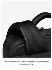 RUILU Executive Leather Laptop Backpack