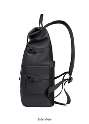 RUILU Wasserdichter Rolltop-Laptop-Reiserucksack