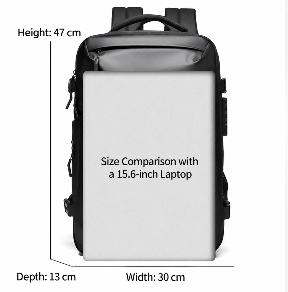 RUILU Vacuum Compression Business Travel Backpack