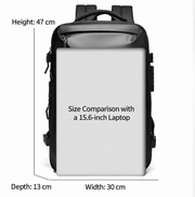 RUILU Vacuum Compression Business Travel Backpack