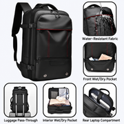 RUILU Expandable Vacuum Compression Travel Backpack